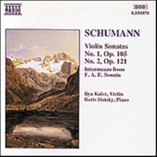 SCHUMANN: Violin Sonatas 1&2 - Kaler,ilya / Slutsky,boris - Musik - Naxos - 4891030508705 - 12. april 1994
