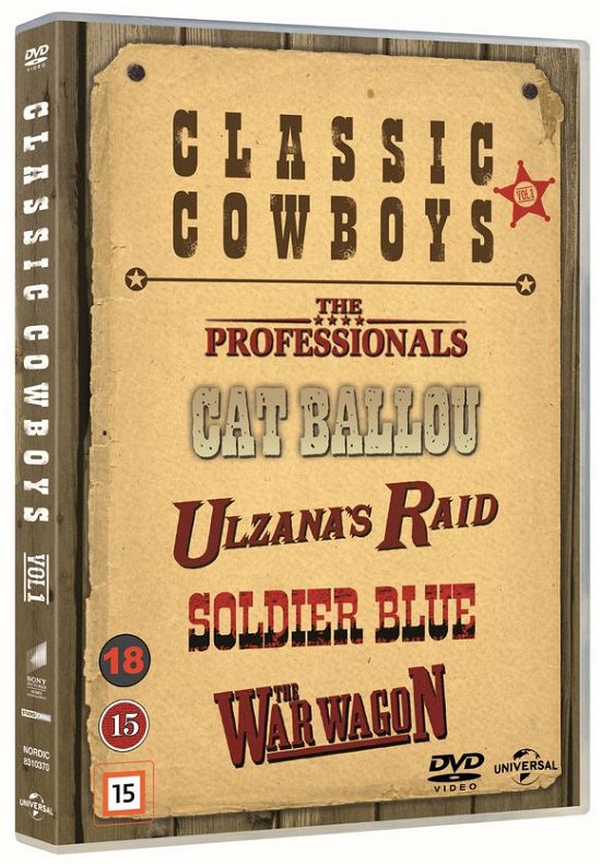 The Professionals / Cat Ballou / Ulzana's Kid / Soldier Blue / The War Wagon - Classic Cowboys Vol. 1 - Películas - PCA - UNIVERSAL PICTURES - 5053083103705 - 1 de diciembre de 2016