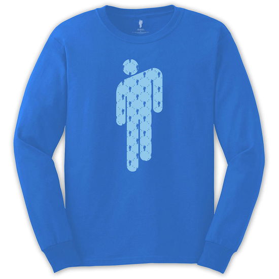 Cover for Billie Eilish · Billie Eilish Unisex Long Sleeve T-Shirt: Manonman (Klær) [size S] [Blue - Unisex edition]