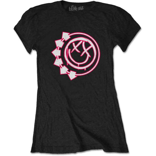 Blink-182 Ladies T-Shirt: Six Arrow Smile - Blink-182 - Fanituote - MERCHANDISE - 5056368601705 - keskiviikko 22. tammikuuta 2020