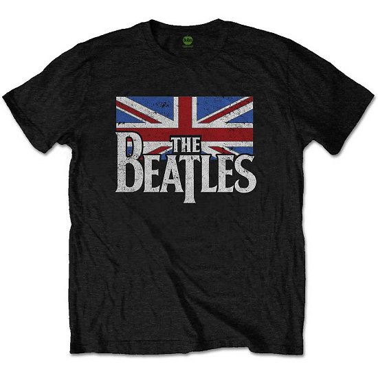 The Beatles Kids T-Shirt: Drop T Logo & Vintage Flag (11-12 Years) - The Beatles - Produtos -  - 5056561060705 - 