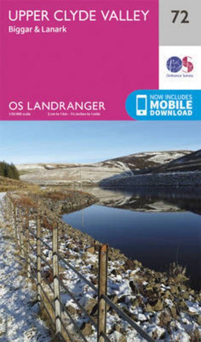 Cover for Ordnance Survey · Upper Clyde Valley, Biggar &amp; Lanark - OS Landranger Map (Landkart) [February 2016 edition] (2016)