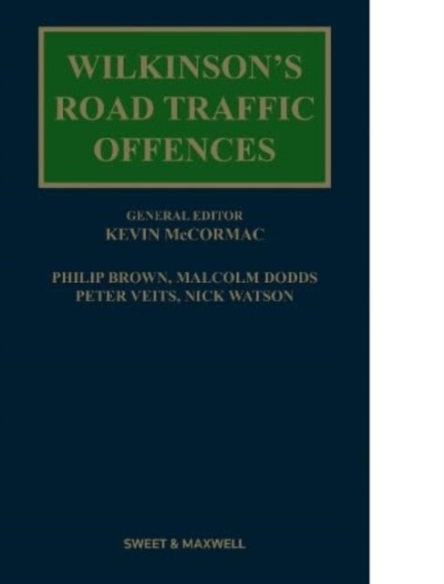 Cover for Philip Brown · Wilkinson's Road Traffic Offences (Hardcover Book) (2023)