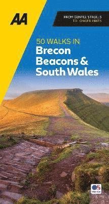 Cover for AA 50 Walks in Brecon Beacons &amp; South Wales - AA 50 Walks In (Pocketbok) [5 New edition] (2024)