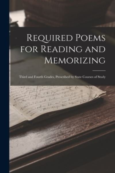 Cover for Anonymous · Required Poems for Reading and Memorizing (Bog) (2022)