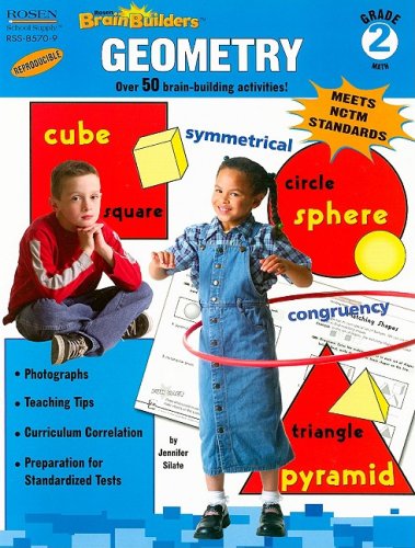 Cover for Jennifer Silate · Geometry, Grade 2 (Rosen Brain Builders) (Paperback Book) (2003)