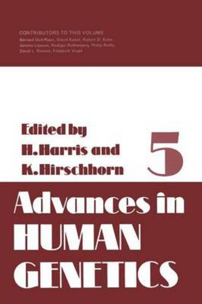 Cover for Harry Harris · Advances in Human Genetics - Advances in Human Genetics (Paperback Book) [Softcover reprint of the original 1st ed. 1975 edition] (2012)