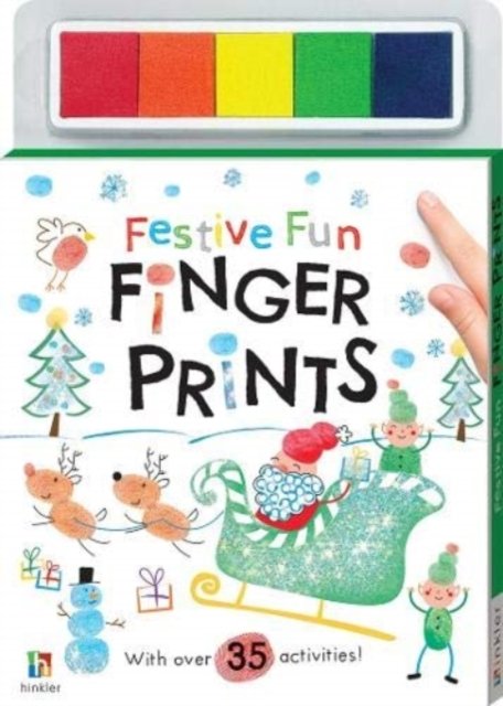 Cover for Hinkler Pty Ltd · Festive Finger Prints - Christmas (Bog) (2017)