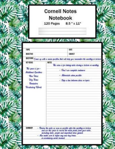 Cover for Cricket Creek Creatives · Cornell Notes Notebook (Paperback Book) (2018)