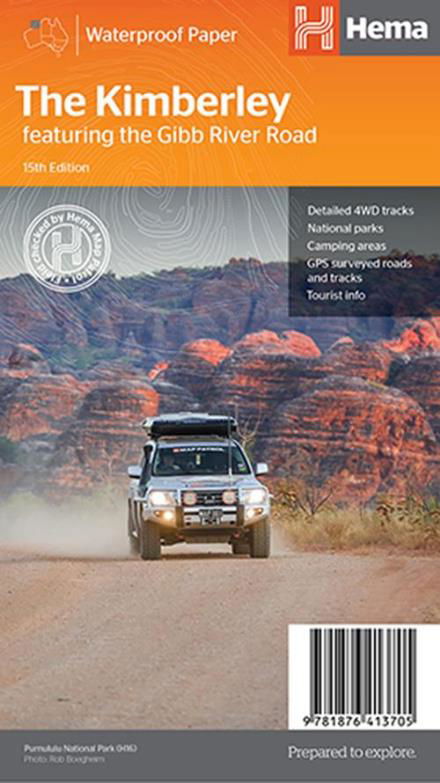 Kimberley, The: Featuring the Gibb River Road - Hema Maps - Kirjat - Hema Maps - 9781876413705 - perjantai 31. maaliskuuta 2017