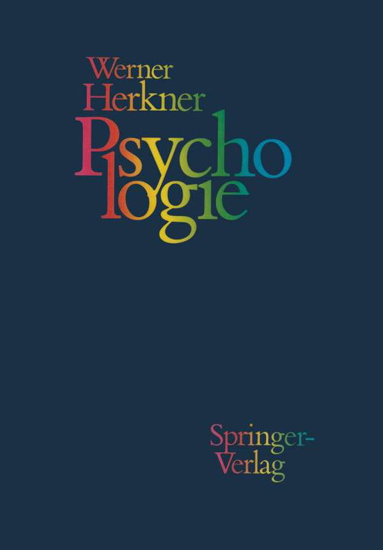 Cover for Werner Herkner · Psychologie (Paperback Book) [2nd 2. Aufl. 1986 edition] (1992)