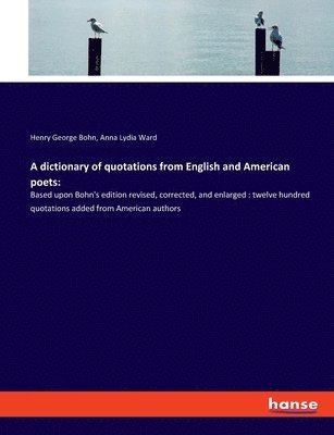 Cover for Bohn · A dictionary of quotations from En (Book) (2020)