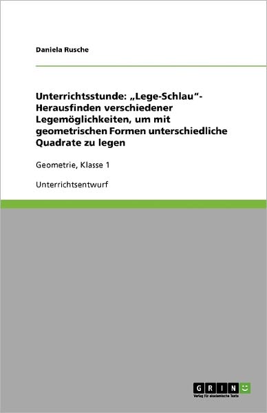 Cover for Unterrichtsstunde · &quot;Lege-Schlau&quot;- Herau (Book) [German edition] (2009)