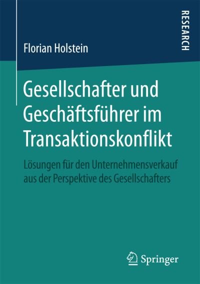 Cover for Holstein · Gesellschafter und Geschäftsfü (Buch) (2016)