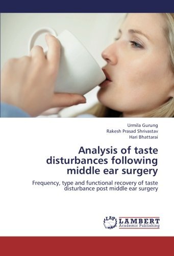 Cover for Hari Bhattarai · Analysis of Taste Disturbances Following Middle Ear Surgery: Frequency, Type and Functional Recovery of Taste Disturbance Post Middle Ear Surgery (Pocketbok) (2012)