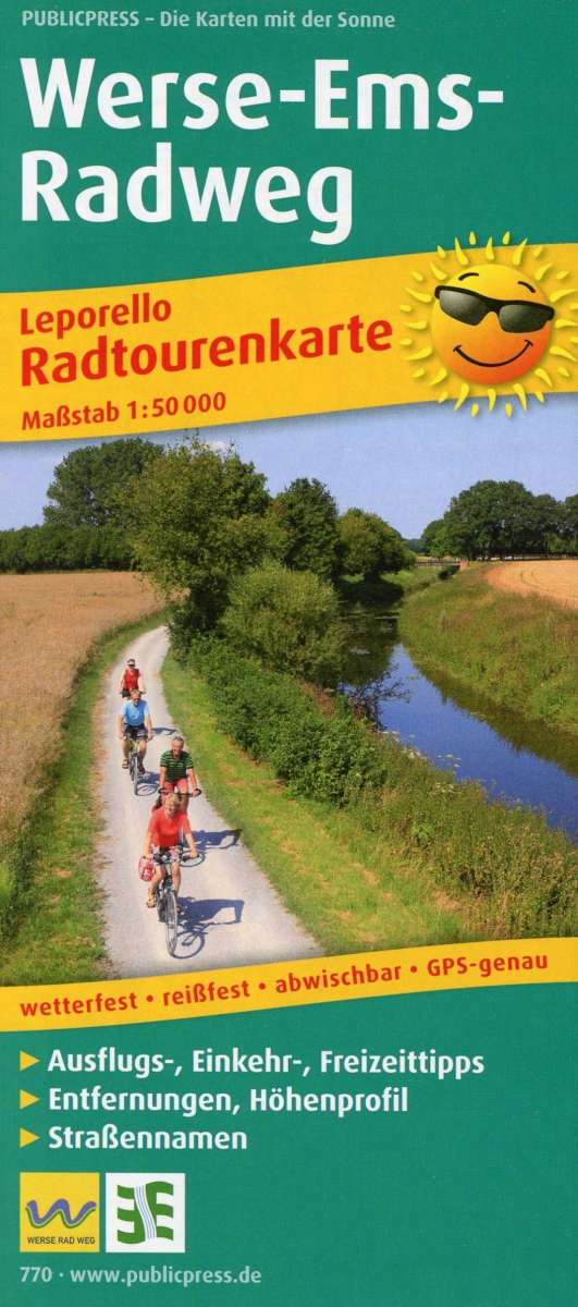 Werse-Ems cycle path, cycle tour map 1:50,000 - - Books - Freytag-Berndt - 9783899207705 - August 16, 2016