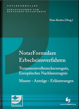 Cover for Becker · Notarformulare Erbscheinsverfahr (N/A)