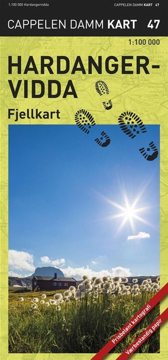 Cover for Cappelen Damm · CK: Hardangervidda fjellkart (Innbunden bok) (2017)