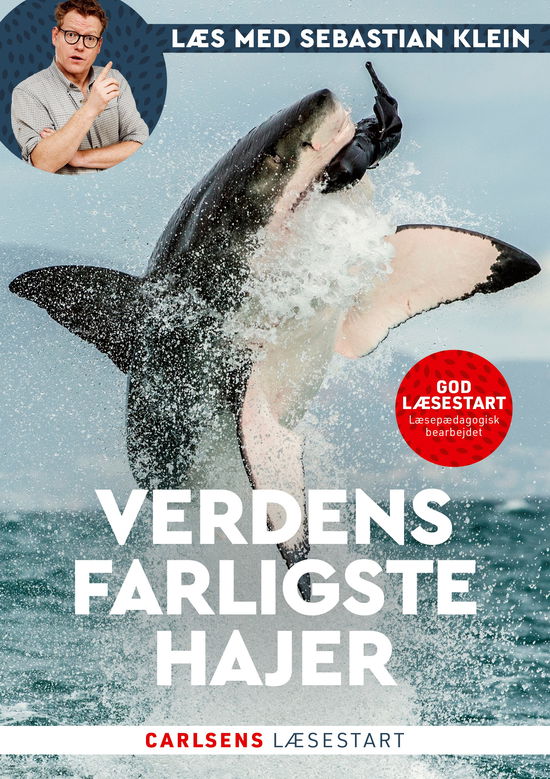 Cover for Sebastian Klein · Læs med Sebastian Klein: Læs med Sebastian Klein - Verdens farligste hajer (Gebundesens Buch) [2. Ausgabe] (2025)