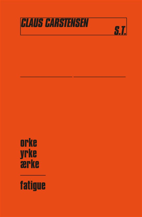 Cover for Claus Carstensen · S.t. (Sewn Spine Book) [1.º edición] (2020)