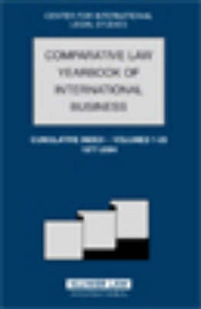 Cover for Campbell · The Comparative Law Yearbook of International Business: Cumulative Index -  Volumes 1-26, 1977-2004 (Innbunden bok) (2006)