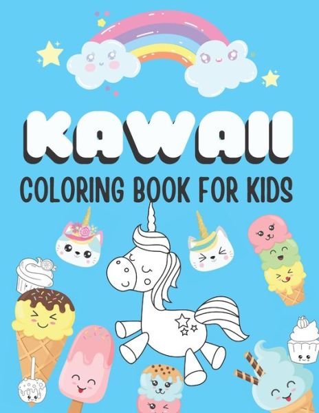 Cover for Kawaii Cutie Co · Kawaii Coloring Book For Kids (Pocketbok) (2020)
