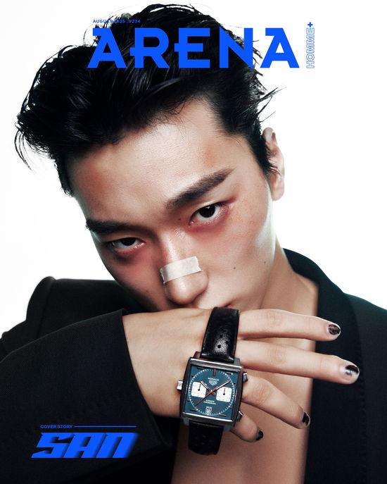 Cover for ATEEZ (SAN) · Arena Homme Korea August 2025 (Magazine) [B edition] (2025)