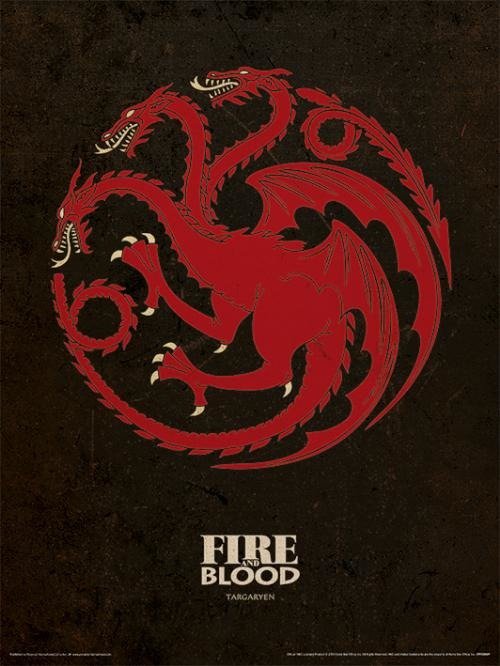 Cover for Game Of Thrones: Pyramid · Targaryen (Stampa 30X40 Cm) (MERCH)