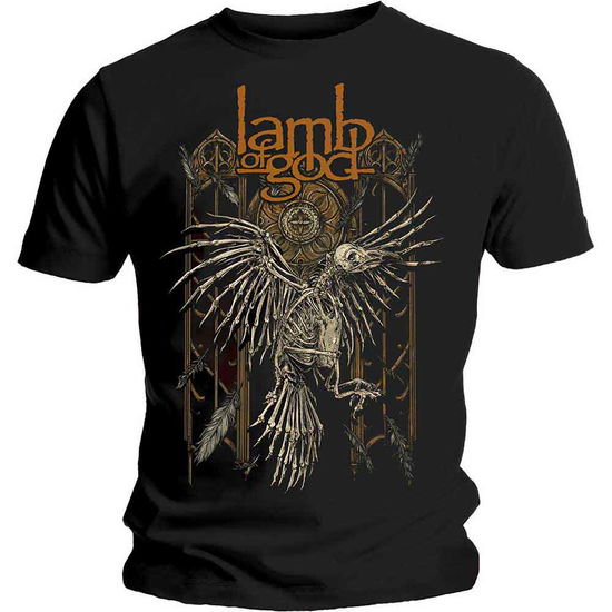 Lamb Of God Unisex T-Shirt: Crow - Lamb Of God - Fanituote - Global - Apparel - 5056170616706 - keskiviikko 15. tammikuuta 2020