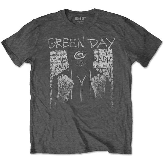 Cover for Green Day · Green Day Unisex T-Shirt: Ski Mask (Charcoal Grey) (T-shirt) [size XXL] [Grey - Unisex edition] (2019)