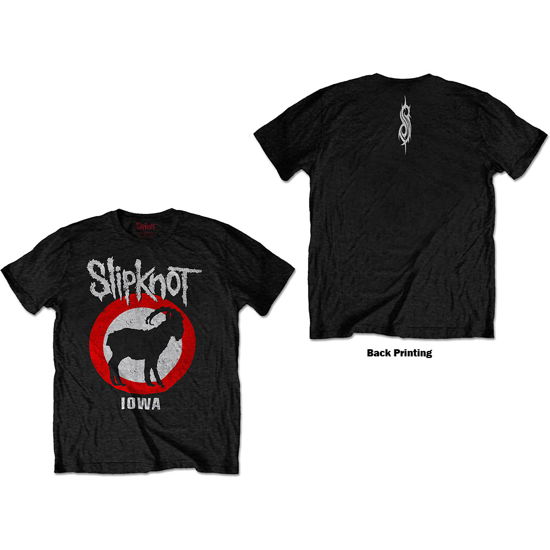 Slipknot Unisex T-Shirt: Iowa Goat (Back Print) - Slipknot - Merchandise -  - 5056368646706 - 