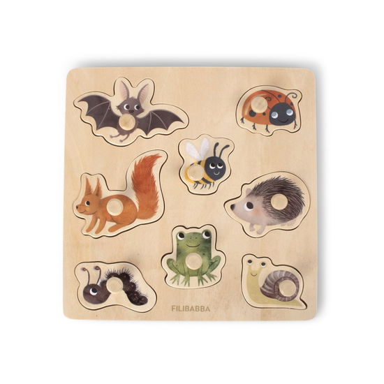 Cover for Filibabba · Wooden Silhouette Puzzle - Forest Friends - (fi-03370) (Zabawki)