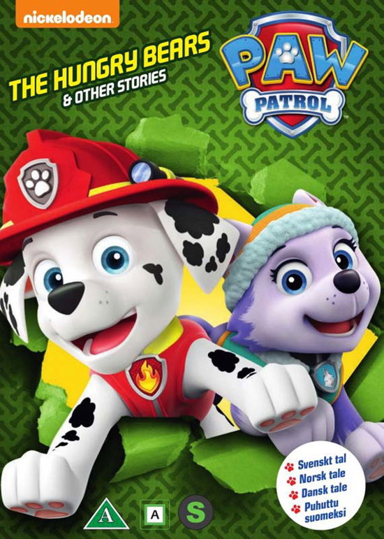 Cover for Paw Patrol · The Hungry Bear &amp; Other Stories (DVD) (2018)