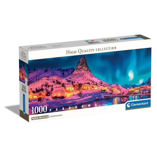 Cover for Colorful Night Over Lofoten Islands · Colorful Night Over Lofoten Islands - Panorama (Compact Box 1000 stukjes) (GAME) (2024)