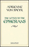 Cover for Adrienne Von Speyr · The Letter to the Ephesians (Paperback Book) [3rd edition] (1996)