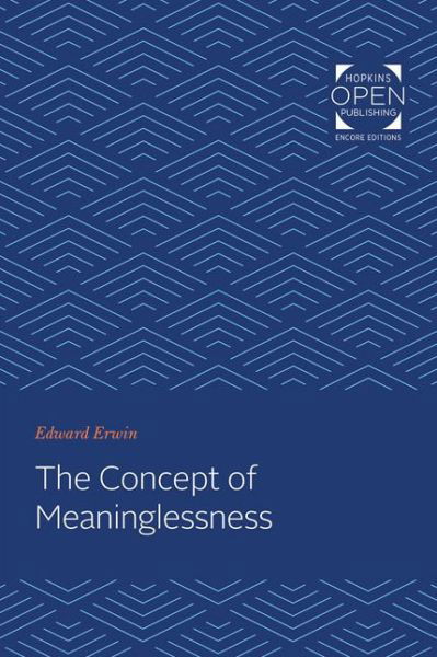 Cover for Edward Erwin · The Concept of Meaninglessness (Paperback Book) (2020)
