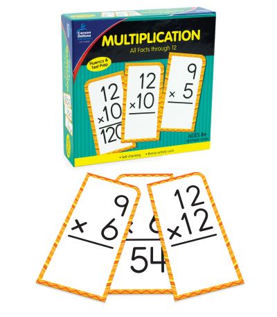 Multiplication All Facts Through 12 Flash Cards - Carson-Dellosa Publishing - Książki - Carson-Dellosa Publishing, LLC - 9781483852706 - 12 stycznia 2019