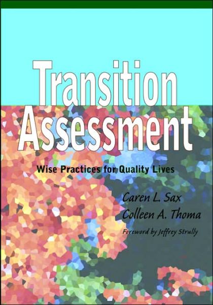 Cover for Colleen A. Thoma · Transition Assessment: Wise Practices for Quality Lives (Pocketbok) (2002)