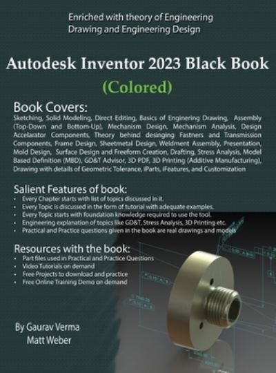 Cover for Gaurav Verma · Autodesk Inventor 2023 Black Book (Gebundenes Buch) [Coloured, 4th 2023 edition] (2022)