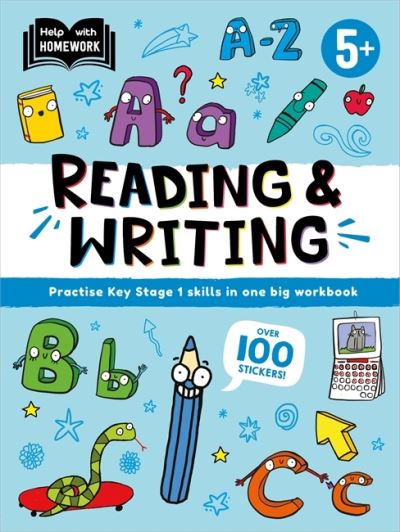 Cover for Autumn Publishing · Help With Homework: Age 5+ Reading &amp; Writing - Practise Key Stage 1  skills in one big workbook (Paperback Book) (2024)