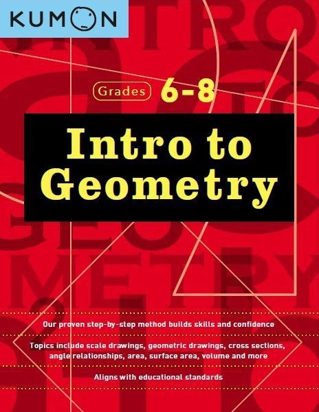 Cover for Kumon · Kumon Grades 6-8 Intro to Geometry (Paperback Book) (2018)