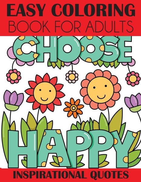 Cover for Creative Coloring Press · Easy Coloring Book for Adults (Paperback Book) (2019)