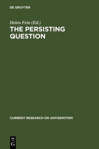 Cover for Helen Fein · The Persisting Question (Book) (1987)