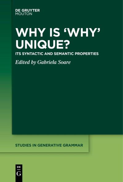 Cover for Gabriela Soare · Why Is 'Why' Unique? (Book) (2023)