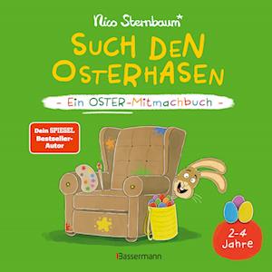 Cover for Nico Sternbaum · Such den Osterhasen. Ein Oster-Mitmachbuch. Zum Schütteln, Schaukeln, Pusten, Klopfen und sehen, was dann passiert. Von 2 bis 4 Jahren (Book) (2025)