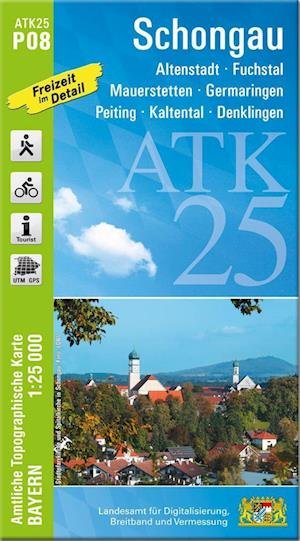 ATK25-P08 Schongau (Amtliche Topographische Karte 1:25000) - LDBV Bayern - Libros - LDBV Bayern - 9783899338706 - 1 de junio de 2021