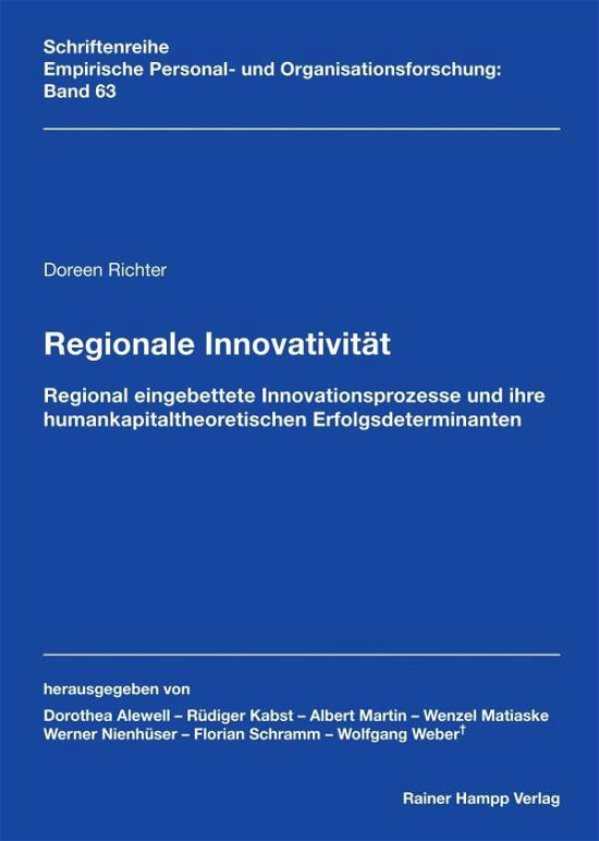 Cover for Richter · Regionale Innovativität (Book) (2020)