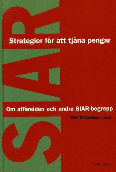 Cover for Rolf H Carlsson · Strategier för att tjäna pengar (Hardcover Book) (2000)