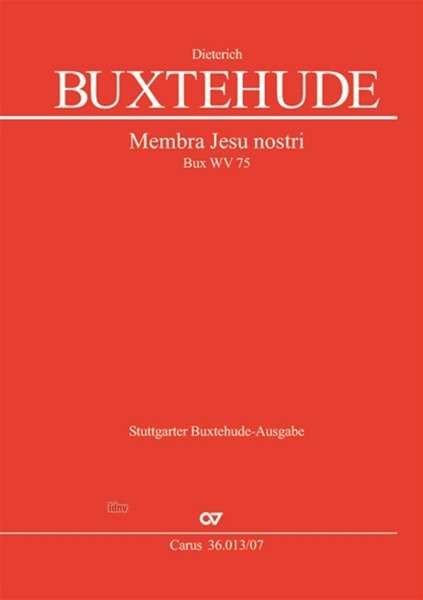 Cover for Buxtehude · Membra Jesu nostri, Studienpa (Book)