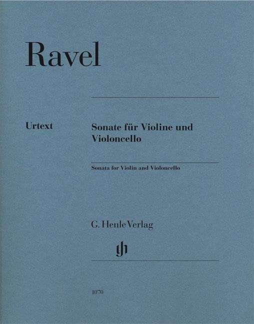 Cover for Ravel · Sonate für Violine und Vc.HN1070 (Bok) (2018)